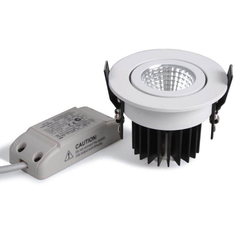 Spot Encastrer Led Cob W Orientable Blanc