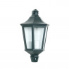 Demi Applique Extérieure 60W E27 Fonte Noire LOAN