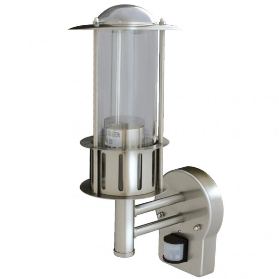 Applique Extérieure + Détecteur 60W E27 Alu INITIALIS