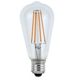 Ampoules LED conique à filaments E27 - Verre transparent