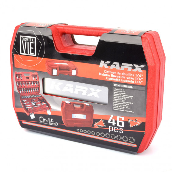 Coffret à douilles 47pcs Cr-V