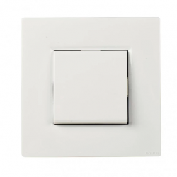 NOANE Interrupteur Poussoir 10A Complet Blanc 