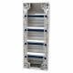 Tableau électrique vide 4 rangées - 52 modules à rail amovible NF NALTO
