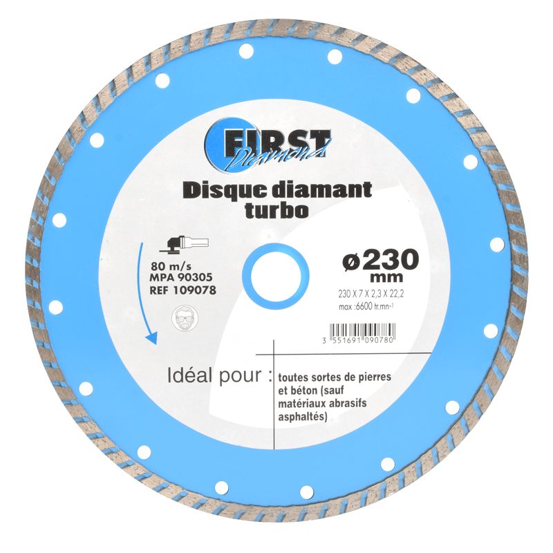 Disque Diamant Segment Laser 230 x 22.2mm FEROCE