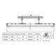 Réglette LED Etanche Câblage Traversant 120cm 40W 4000K IP65 CREALYS