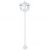 Lampadaire Extérieur 3 Têtes 3x100W Fonte Blanc INITIALIS