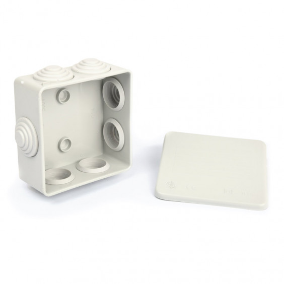Lot de 6 Boîtes Etanches 7 Entrées 80x80x35mm IP55 NALTO SIRIUS 54