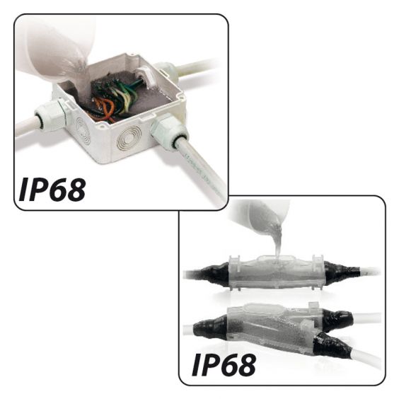 Gel d'Étancheité Bi-composant pour Boîte de Dérivation - 420 ml