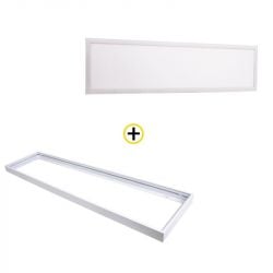 Pack Dalle LED Recouvrable 300x1200mm + Cadre Saillie CREALYS