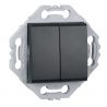 Double Poussoir + Support Anthracite NOANE