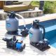 Pompe Filtration Piscine Hors Sol et Enterrée 800W 19m³/h Auto Amorçante STEINER