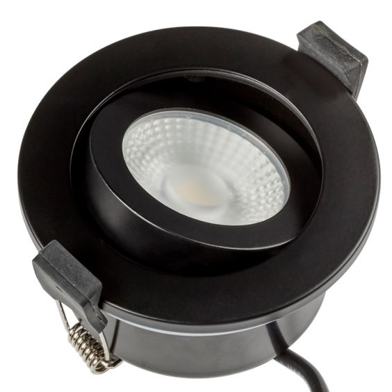 Spot à encastrer Orientable Variable IP65 CCT RT2012 6W LED Noir WOLTZ