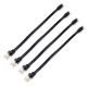 Baie de brassage + 4 cordons plat RJ45
