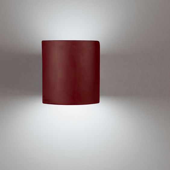 Applique Murale Céramique 100W Carrée Rouille