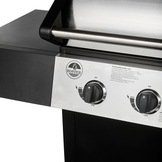 Barbecue Gaz ROSTER 3 Brûleurs Plancha Intégrale