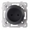 Prise 2 Poles Anthracite EPURE
