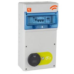 Coffret recharge 3.7kW ou 7.4kW prise T2 véhicule électrique + compteur Wifi connecté + protection électrique incluse NALTO