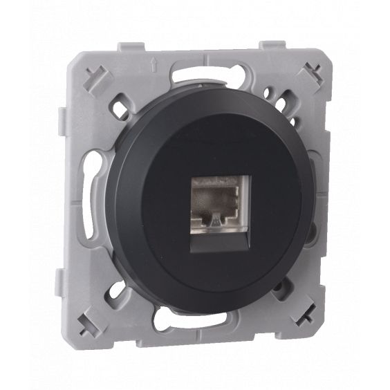 Prise Rj45 Cat6 Anthracite EPURE