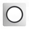 Plaque Simple Blanc Insert Anthracite Mat EPURE
