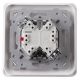 OHMTEC Epure Interrupteur va et vient complet anthracite 