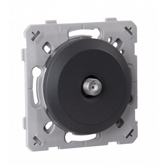 Prise Tv Type F Anthracite EPURE