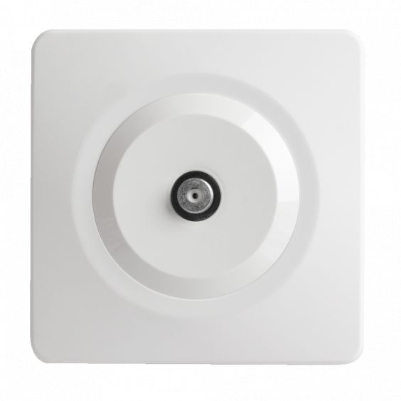 OHMTEC Epure Prise Tv Type F Blanc 