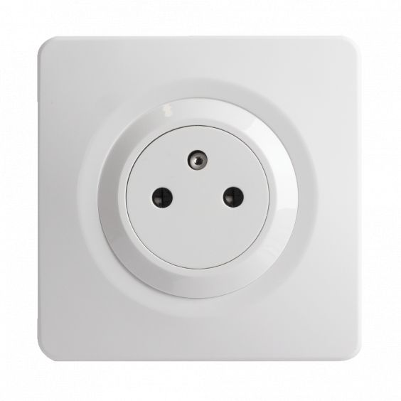 OHMTEC Epure Prise 2P+T 16A Affleurante Blanc 