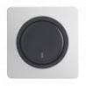 OHMTEC Epure Interrupteur Va et vient à voyant Anthracite 