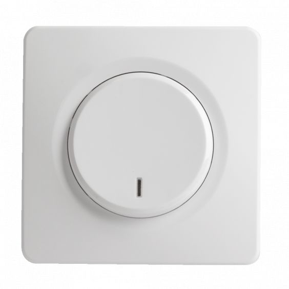 OHMTEC Epure Interrupteur va et vient à voyant blanc complet
