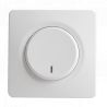 OHMTEC Epure Interrupteur va et vient à voyant blanc complet