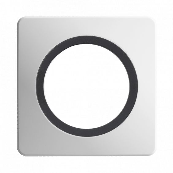 OHMTEC Epure Double Interrupteur Va et vient Anthracite 
