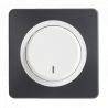 OHMTEC Epure Interrupteur Va et vient A à voyant Blanc 