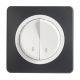 OHMTEC Epure Commande volet roulant anthracite/blanc complet