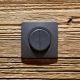 OHMTEC Epure Double interrupteur va et vient complet anthracite