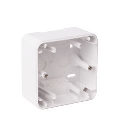 OHMTEC Epure Boitier Saillie 1 Poste Blanc 