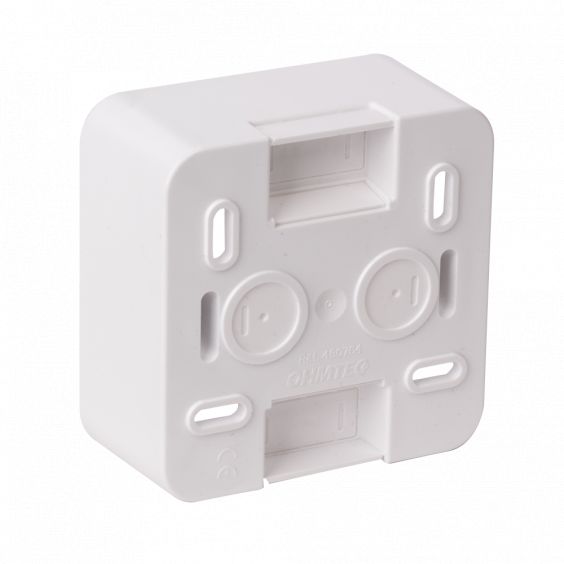 OHMTEC Epure Boitier Saillie 1 Poste Blanc 