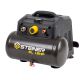 Compresseur portable 6L 1.6CV sans huile STEINER + kit pneumatique 12 pièces