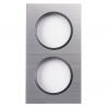 OHMTEC Epure Plaque Double Alu Brossé Et Anthracite 