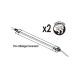 Réglette LED extrudée 65cm25W 6500K IP65 WOLTZ