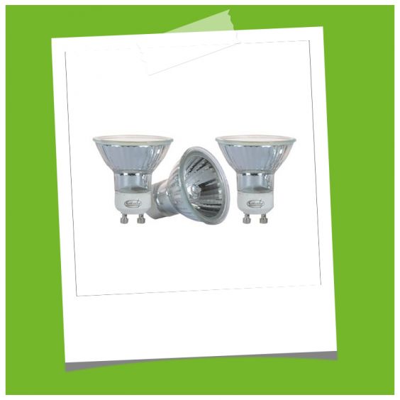 Lot de 3 ampoules halogènes GU10 35W Blanc chaud CREALYS