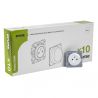 OHMTEC Epure Lot 10 Prises Affleurantes Blanc + Cache Peinture 