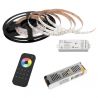 Pack Ruban 5m LED couleur RGBW 60LED/m IP20 - 24V avec télécommande WOLTZ