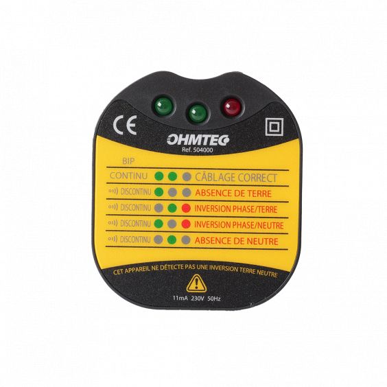Testeur de prises OHMTEC, 230 V