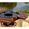 1/4 de protection en bois pour Brasero Stilo 600 - MASURIA