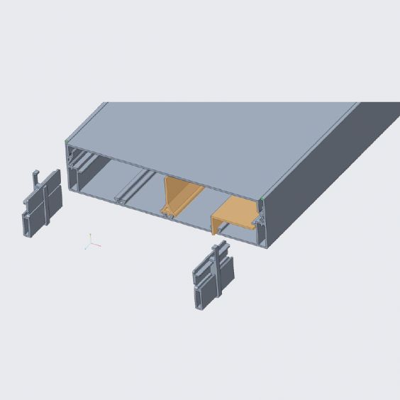 Gaine technique de logement 13 modules - 250 mm