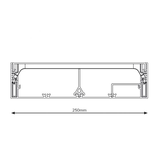 Gaine technique de logement 13 modules - 250 mm