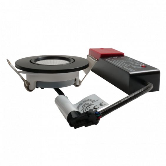 Spot noir encastré orientable LED 6W RT 2012/RE2020