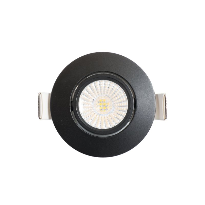 Spot LED plat diamètre 100 mm 7W perçage 75 mm pas besoin de transfo