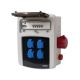 Coffret de chantier avec 4 prises monophasées + 1 Prise Tétrapolaire 16A OHMTEC