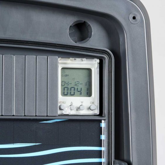 Coffret piscine pour filtration + éclairage + traitement de l'eau + pompe à chaleur NALTO